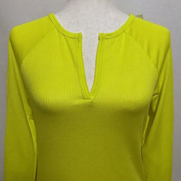 Jenni NWT Bright Yellow Long Sleeves Sleepwear Top Women Various - Picture 2 of 9